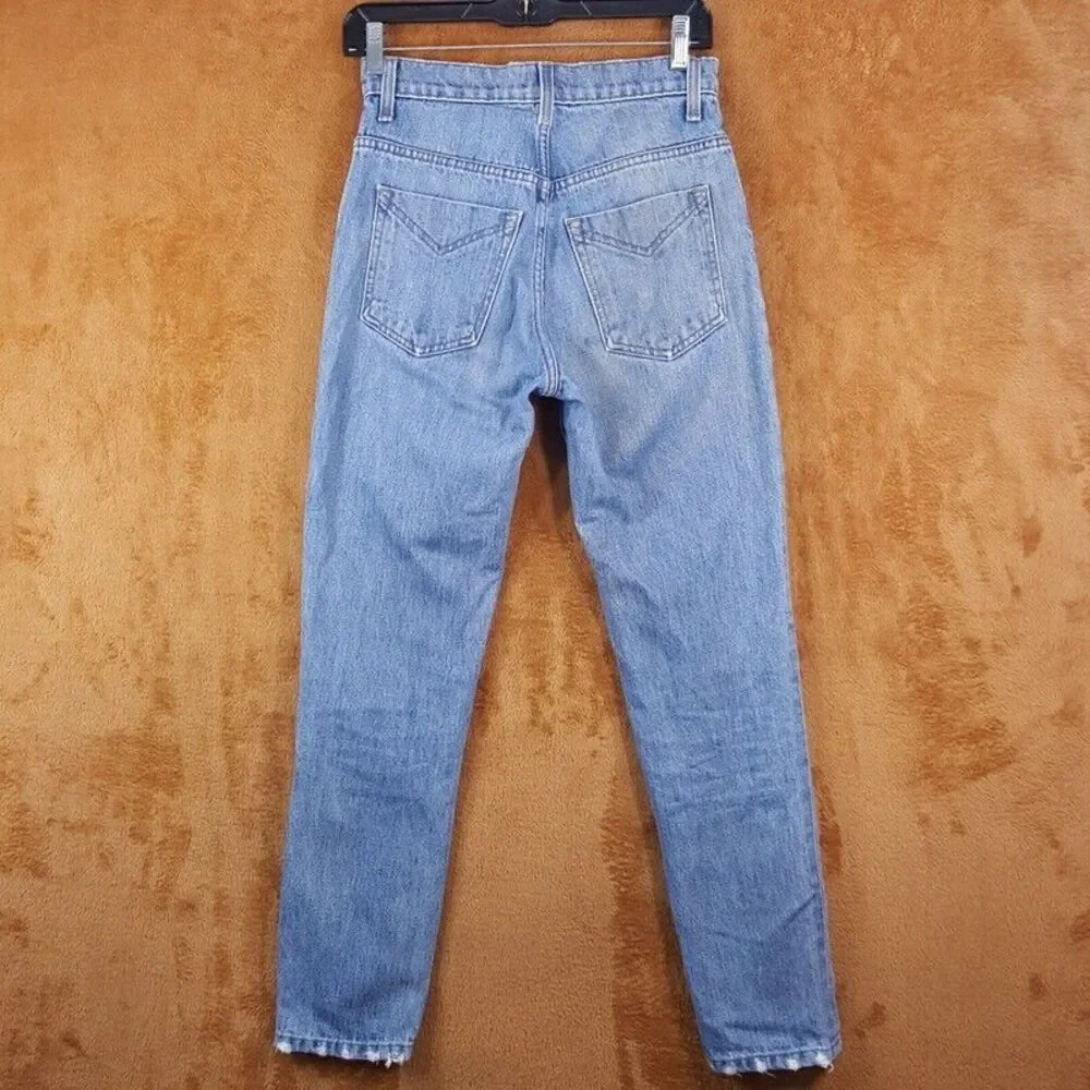 DEREK LAM 10 CROSBY Jeans Womens Size 25 Light Wash Straight High Rise LOU